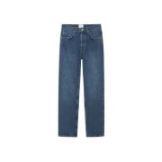 Anine Bing Vintage Marine Blue Straight Cut Jeans Blue, Dam