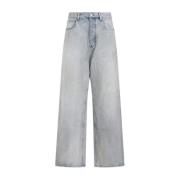 Balenciaga Baggy Street Style Jeans Gray, Herr