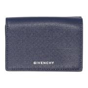Givenchy Klassiskt Läderplånbok Marinblå/Svart Blue, Herr