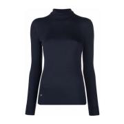 Ralph Lauren Blå Elegant Turtleneck Tröja Kvinnor Blue, Dam