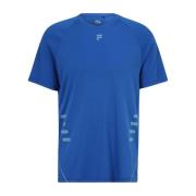 Fila Logotyp T-shirt i Polyester Blue, Herr