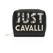 Just Cavalli Svarta Plånböcker Portafogli Black, Dam