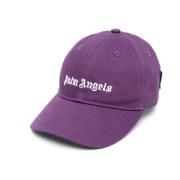 Palm Angels Lila Barn Baseballkeps med Logotyp Purple, Herr
