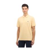 Brooks Brothers Gulgulvit Heather Supima Bomullsstretchpiké Polo Yello...