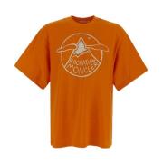 Moncler Bomull Logo T-Shirt Orange, Herr