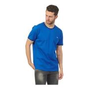 Harmont & Blaine Blå Sportig T-shirt med Randig Detalj Blue, Herr