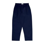Universal Works Wide Trousers Blue, Herr