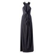 MVP wardrobe ILE Rousse Long Dress Black, Dam