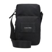 Calvin Klein Stilig Cross-body Väska med Fickor Black, Herr