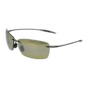 Maui Jim Rektangulära solglasögon med metallram Gray, Unisex