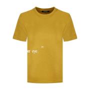 Max Mara Senap Print T-shirt Yellow, Dam