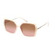 Tom Ford Joanna Solglasögon Ivory/Brown Shaded Beige, Dam