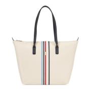 Tommy Hilfiger Poppy Tote Damväska Vår/Sommar Kollektion Beige, Dam