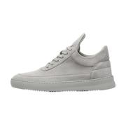 Filling Pieces Låg Topp Mocka Hela Grå Gray, Unisex