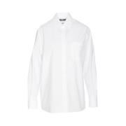 Moschino Vit Skjorta Ss24 Stiligt Design White, Dam