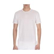 Daniele Fiesoli Linne T-shirt Regular Fit White, Herr