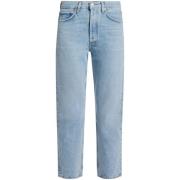 Agolde Ljusblå Faded Slim Fit Jeans Blue, Dam