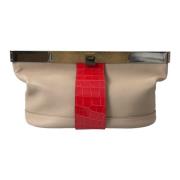 Balenciaga Exotiskt Läder Tvåton Clutch Multicolor, Dam