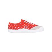 Kawasaki Polka Canvas Sko Cherry Tomato Multicolor, Dam