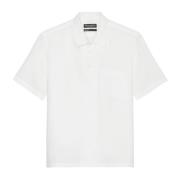 Marc O'Polo Linne kortärmad skjorta regular White, Herr