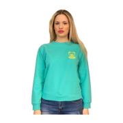 Moschino Stilren Sweatshirt för Trendig Look Green, Dam