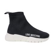 Love Moschino Dam Sneakers Vår/Sommar Kollektion Black, Dam