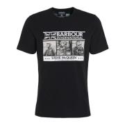 Barbour Charge T-Shirt Classic Black Black, Herr