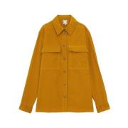 Ines De La Fressange Paris Sammet Chandler Overshirt i Ockra Yellow, D...