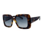 Celine Fyrkantiga solglasögon, Brun Havana Multicolor, Dam