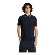 Fred Perry Twin Tipped Polo Skjorta Blue, Herr