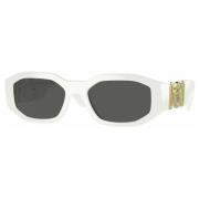 Versace Aviator solglasögon i vitt och grått White, Dam