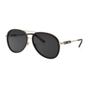 Versace Stiliga solglasögon med modell 0Ve2260 Black, Unisex