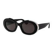Alexander McQueen Stiliga solglasögon Am0445S Black, Dam