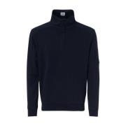 C.p. Company Fleece Zip Sweatshirt Blue, Herr