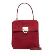 Salvatore Ferragamo Pre-owned Pre-owned Mocka handvskor Red, Dam