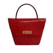 Celine Vintage Pre-owned Laeder handvskor Red, Dam