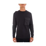 Ma.strum Modern Sweatshirt Style Mas8387 M428 Black, Herr
