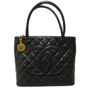 Chanel Vintage Pre-owned Laeder chanel-vskor Black, Dam