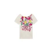 Blugirl Blommig tröja med V-ringning Multicolor, Dam