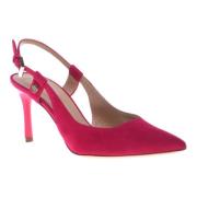Baldinini Court shoe in fuchsia suede Red, Dam