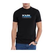 Karl Lagerfeld Klassisk Crewneck T-shirt Black, Herr