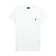 Ralph Lauren Vit kortärmad T-shirt 211902403001 White, Dam