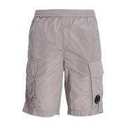 C.p. Company Nylon Cargo Shorts Chrome-R Style Gray, Herr