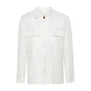 Lardini Vita Jackor Ss24 Stilfull Kollektion White, Herr