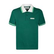 Casablanca Pique Polo Green Shirt Green, Herr