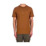Moncler Bomull T-shirt Modell J1 091 Brown, Herr