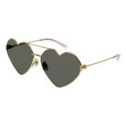 Gucci Stiliga solglasögon för kvinnor Yellow, Dam