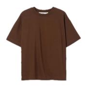 Séfr Atelier Tee Bomull Jersey Boxy Fit Brown, Dam