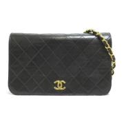 Chanel Vintage Pre-owned Laeder crossbodyvskor Black, Dam