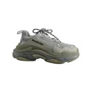 Balenciaga Vintage Pre-owned Polyester sneakers Gray, Herr